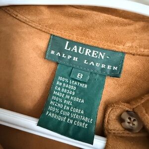 vintage Ralph Lauren Caramel Suede Jacket